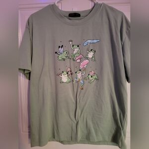 ROMWE Sage Green Tee